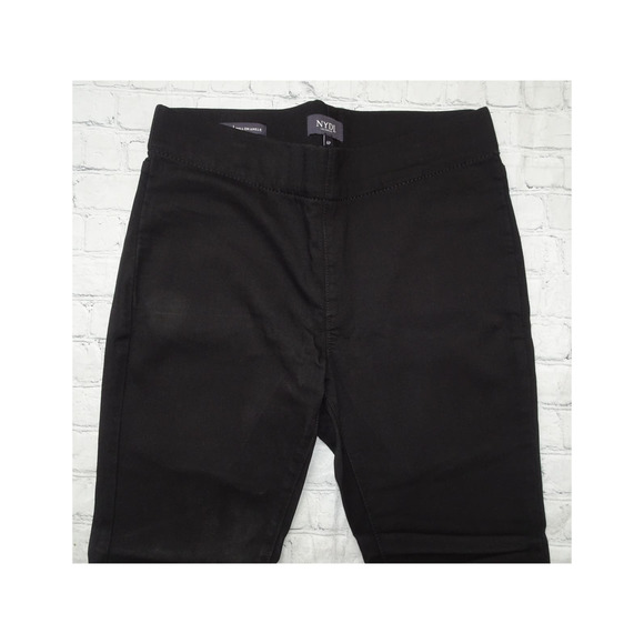 NYDJ Alina Pull on Ankle Black Jeans, 6P - Picture 4 of 5